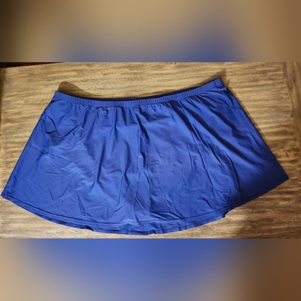 Swimsuits For All Swim Blue Suit Skirt Size 34-5X
